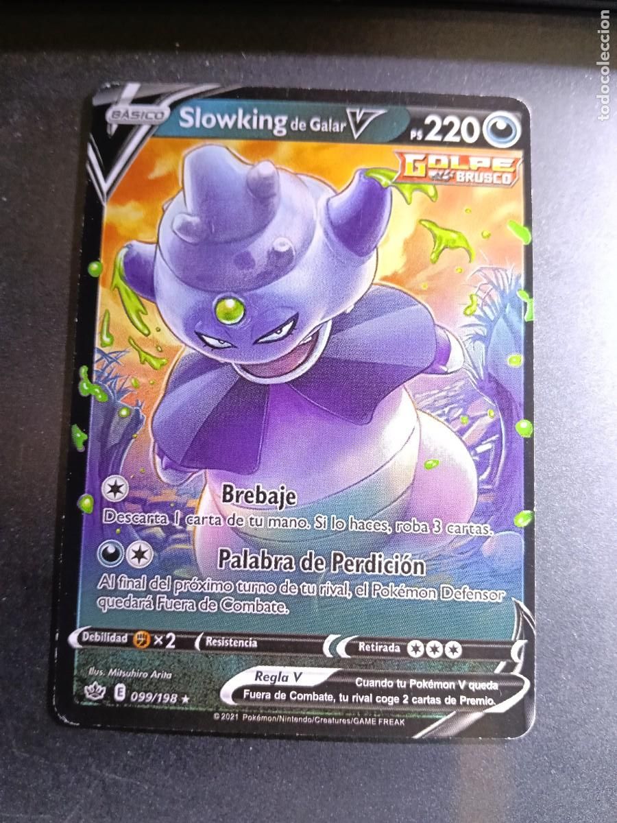 Trading cards: CROMO SLOWKING DE GALAR V 99/198 BREBAJE PALABRA DE PERDICION GOLPE BRUSCO POKEMON 2021