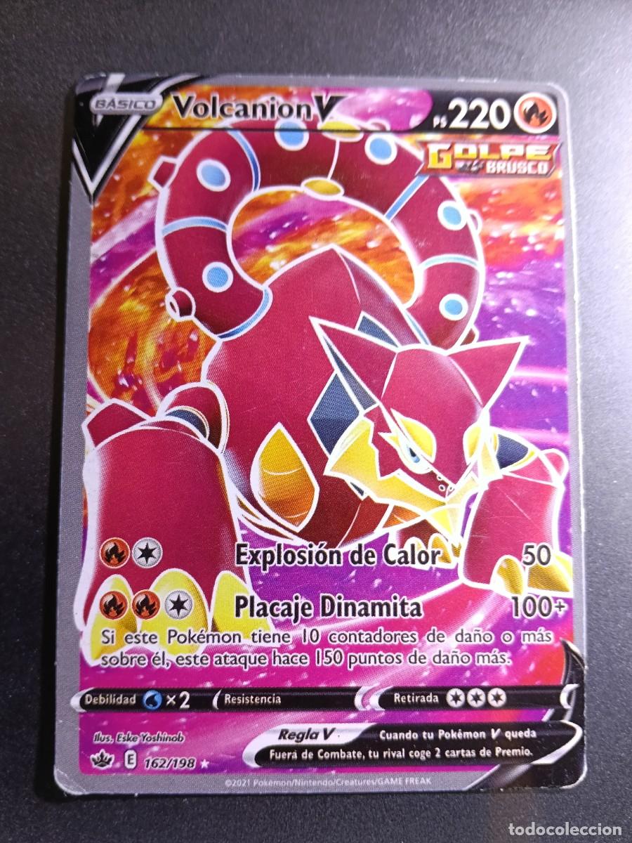Trading cards: CROMO VOLCANION V 162/198 EXPLOSION DE CALOR PLACAJE DINAMITA GOLPE BRUSCO POKEMON 2021