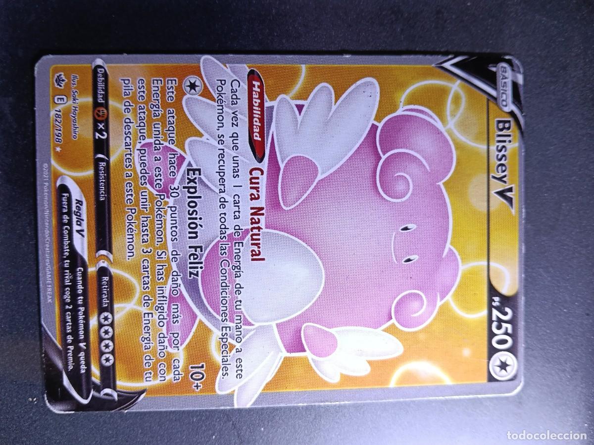 Trading cards: CROMO CARTA BLISSEY V 182/198 CURA NATURAL EXPLOSION FELIZ POKEMON 2022