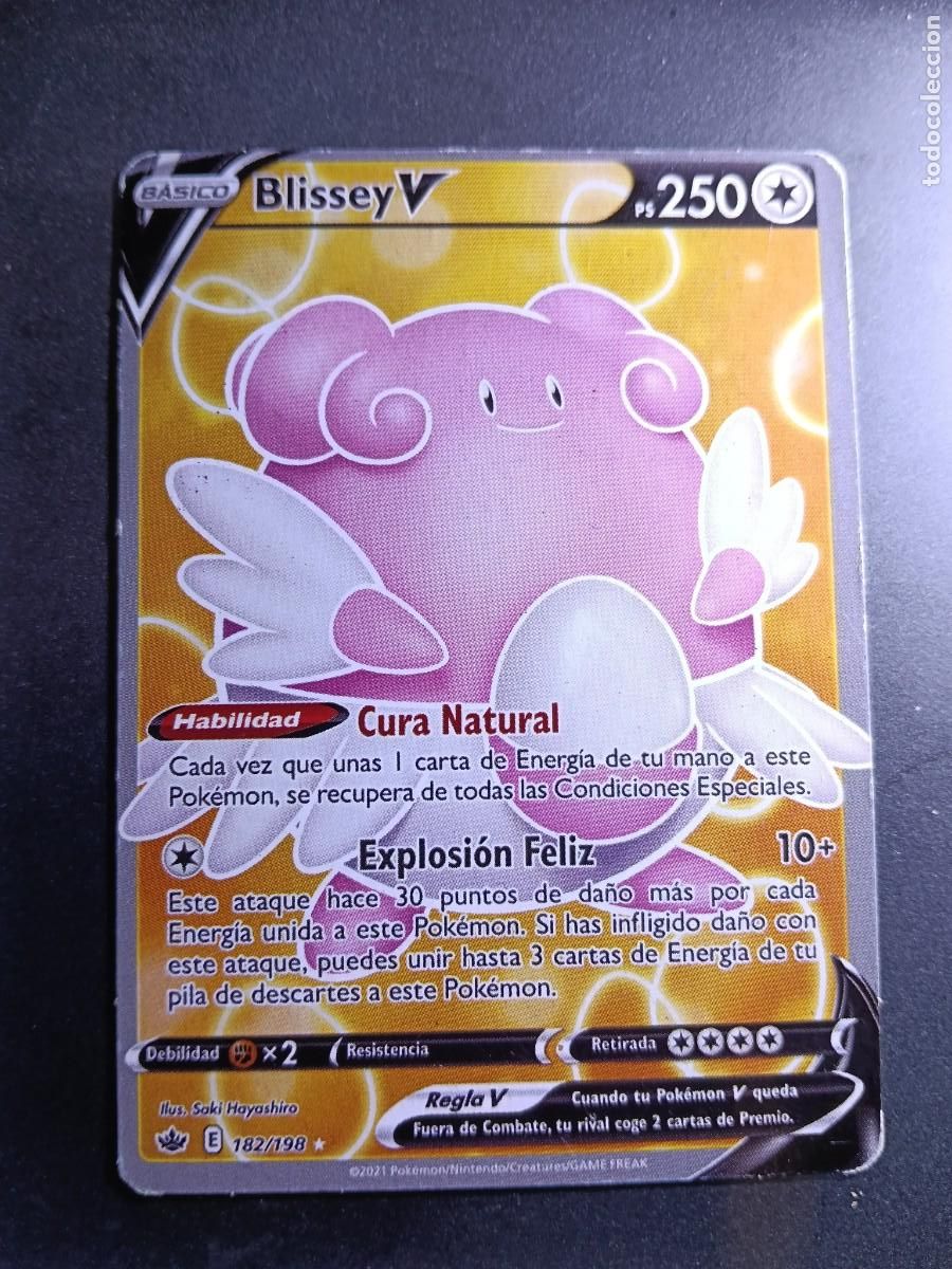 Trading cards: CROMO CARTA BLISSEY V 182/198 CURA NATURAL EXPLOSION FELIZ POKEMON 2022