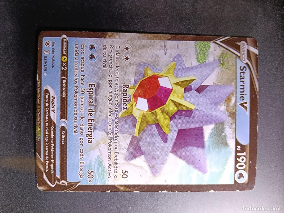 Trading cards: CROMO CARTA STARMIE V 30/189 RAPIDEZ ESPIRAL DE ENERGIA POKEMON 2022