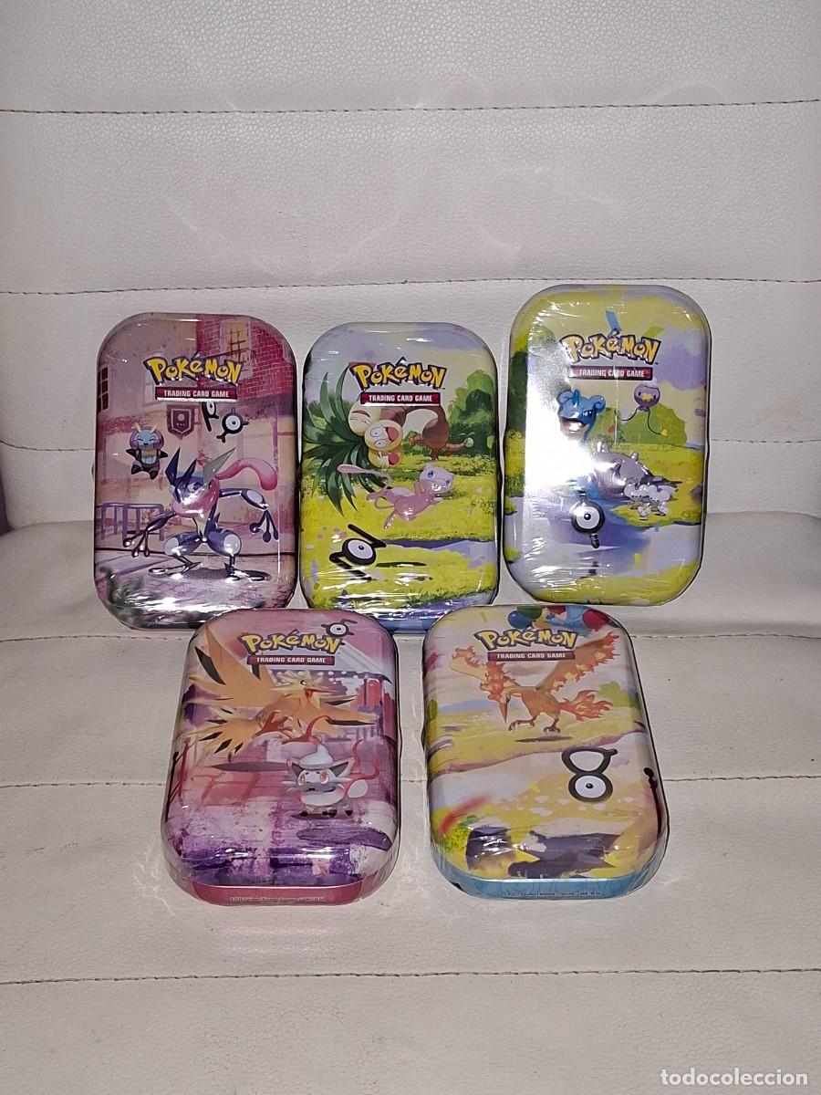 Trading cards: x5 mini tins 30th celebration en espa&ntilde;ol pok&eacute;mon tcg