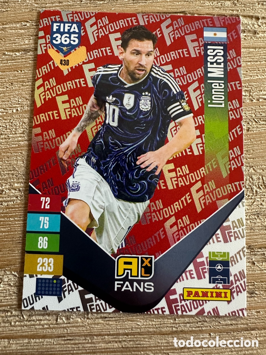 Trading cards: LIONEL MESSI ARGENTINA FAN FAVOURITE 430 PARALLEL ROJO RED FIFA 365 2027 PANINI ADRENALYN XL