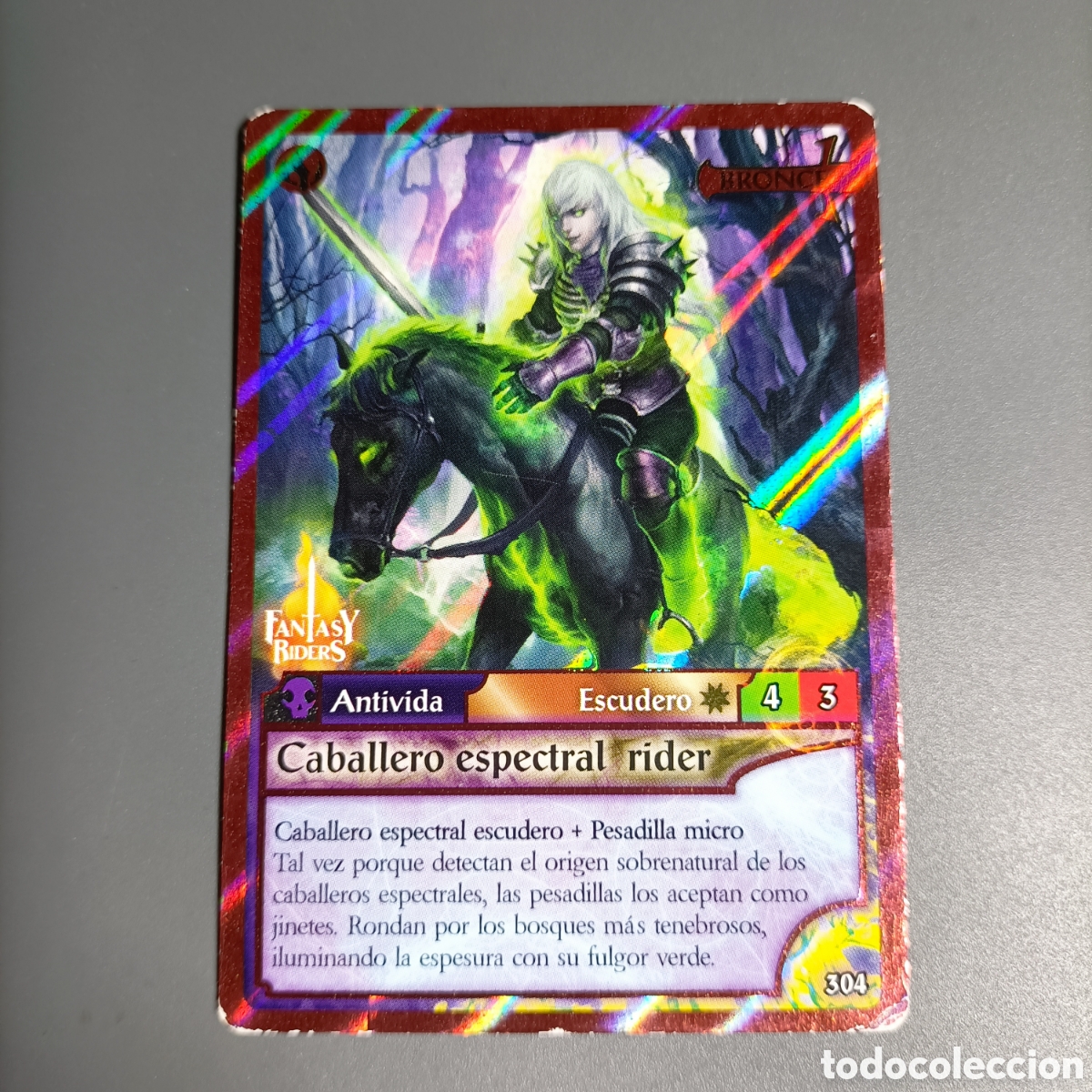 Trading cards: CARTA COLECCI&Oacute;N. FANTASY RIDERS 2018. №304 CABALLERO ESPECTRAL RIDER