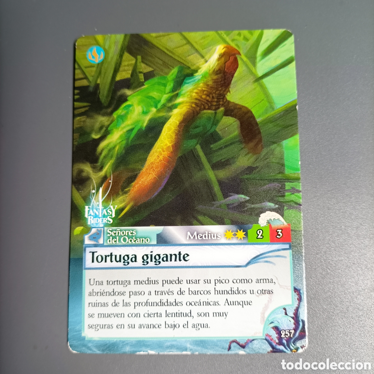 Carta Colección. Fantasy Riders 2018. №257 Tortuga Gigante