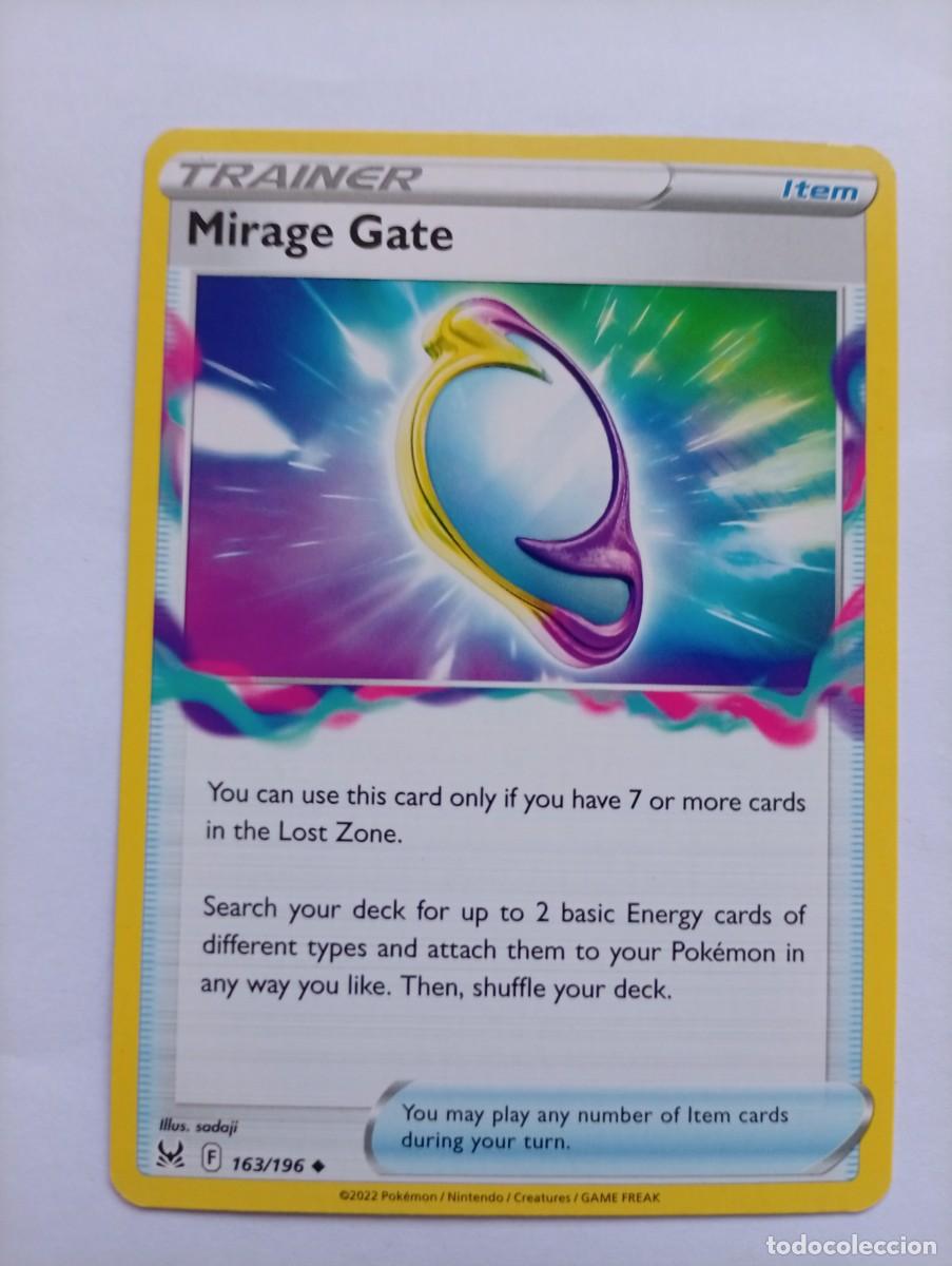 Trading cards: Lote de cartas Pok&eacute;mon Trading Card Game. - Carta Trainer Item: Mirage Gate Ingles - Numeraci&oacute;n: 163
