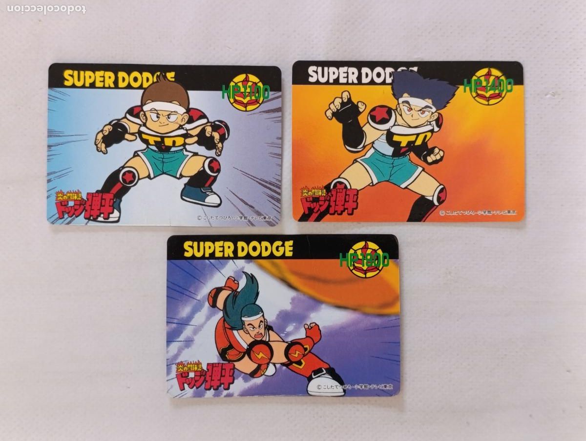 Trading cards: LOTE 3 CARDS SUPER DODGE / BOLA DE DAN - BARCODE BATTLER - N&ordm; 12, 15 Y 31 - CARD / JAPON (E7A)