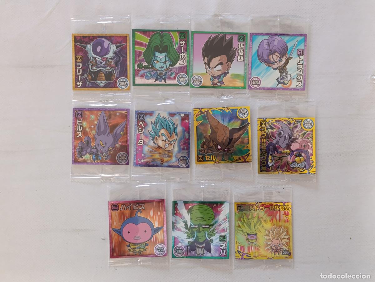 Trading cards: LOTE 11 DRAGON BALL WAFER - STICKER / SEAL - SIN REPETIDOS - BANDAI - JAPON - NUEVO (E7Bw)