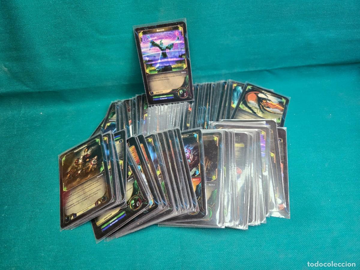 Trading cards: LOTE DE 117 CARTAS LEAGUE OF LEGENDS , CON FUNDA