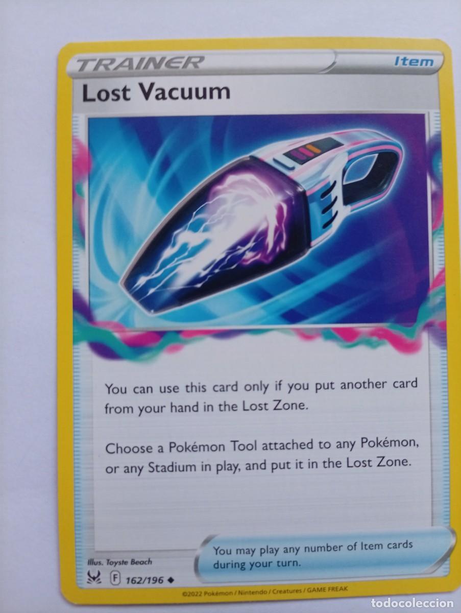 Trading cards: Carta de Pok&eacute;mon Trading Card Game - Carta Trainer: Lost Vacuum (Item) - N&uacute;mero de carta: 162/196 -