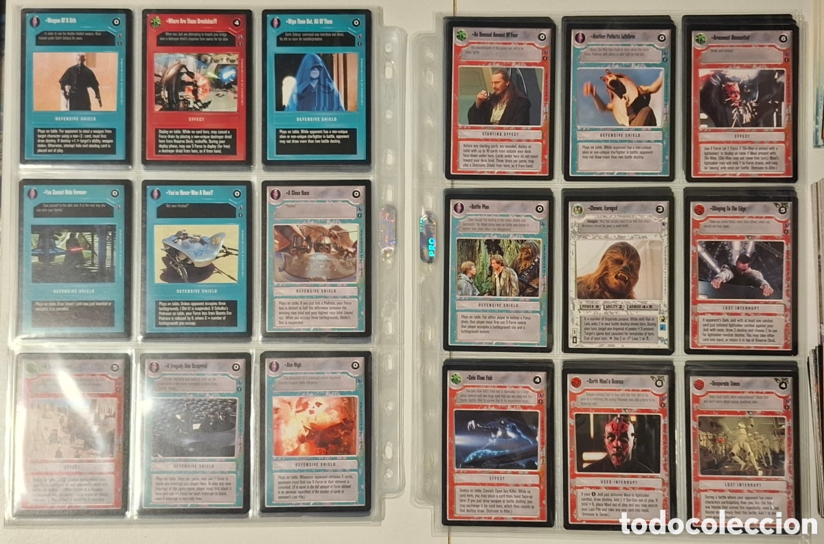 Trading cards: Star Wars ccg reflections 3 premium set completo - Foto 4