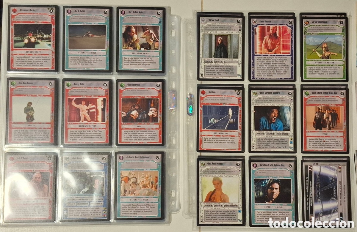 Trading cards: Star Wars ccg reflections 3 premium set completo - Foto 5