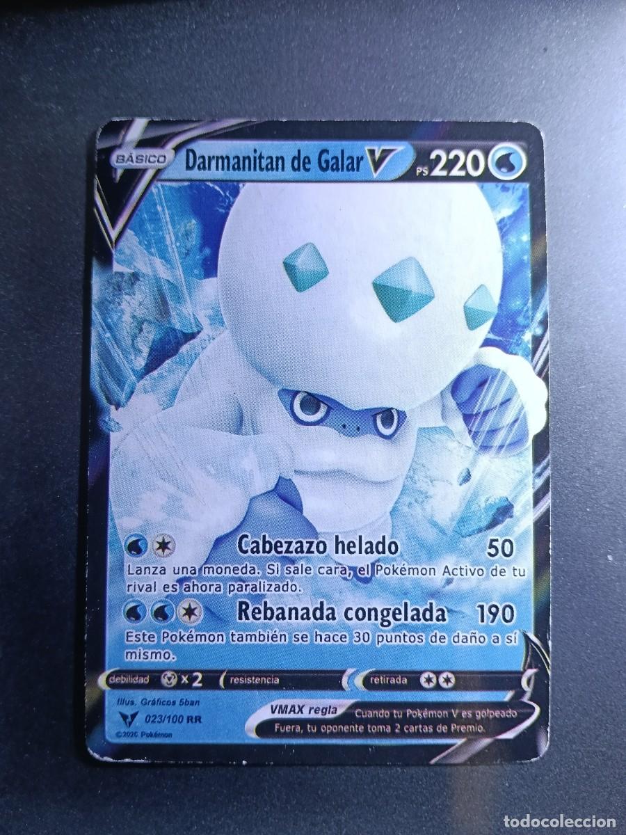 Trading cards: CROMO CARTA DARMANITAN DE GALAR V 23/100 CABEZAZO HELADO REBANADA CONGELADA POKEMON 2021