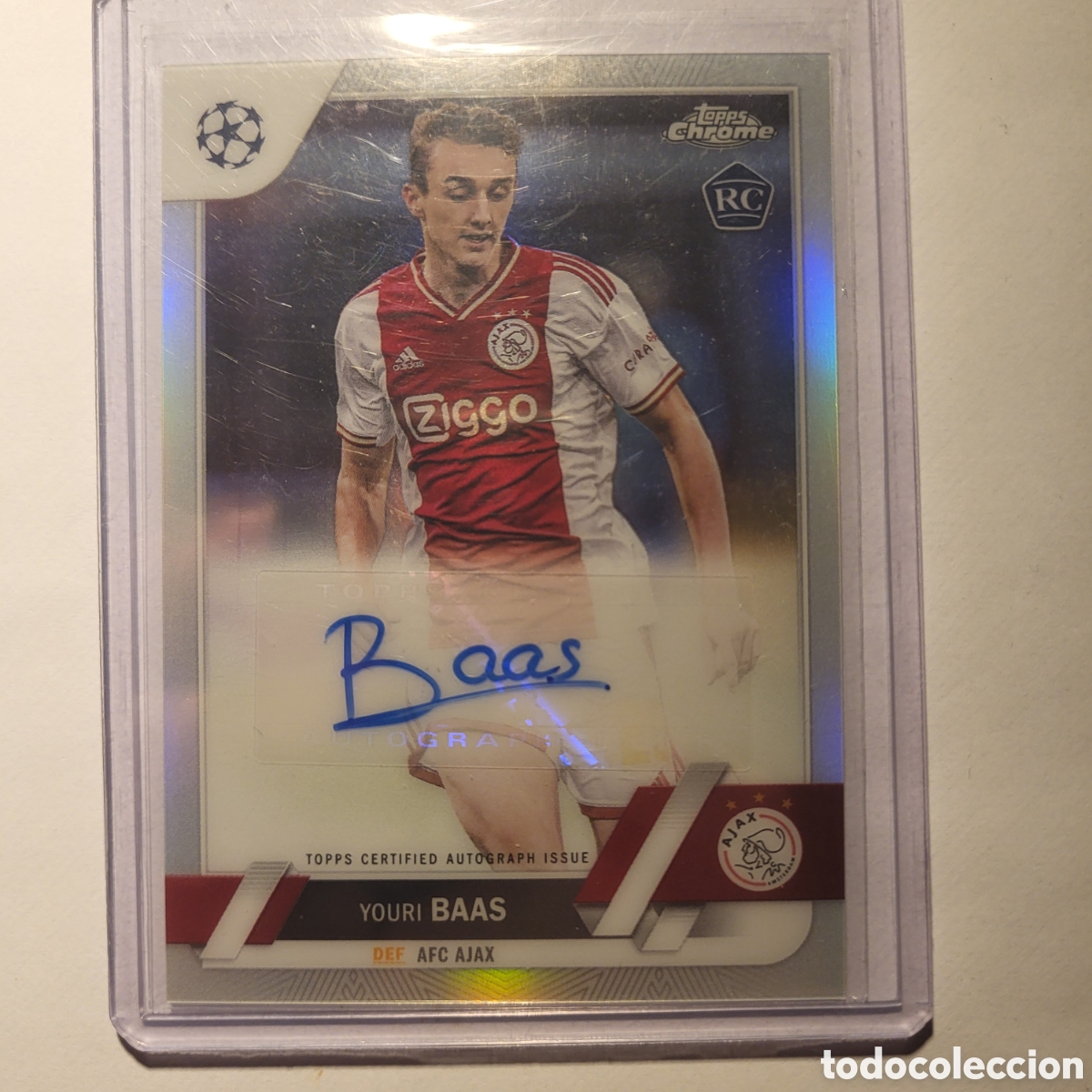Trading cards: CA-YB Youri Baas [RC, Auto] / Topps Chrome UCC 2022
