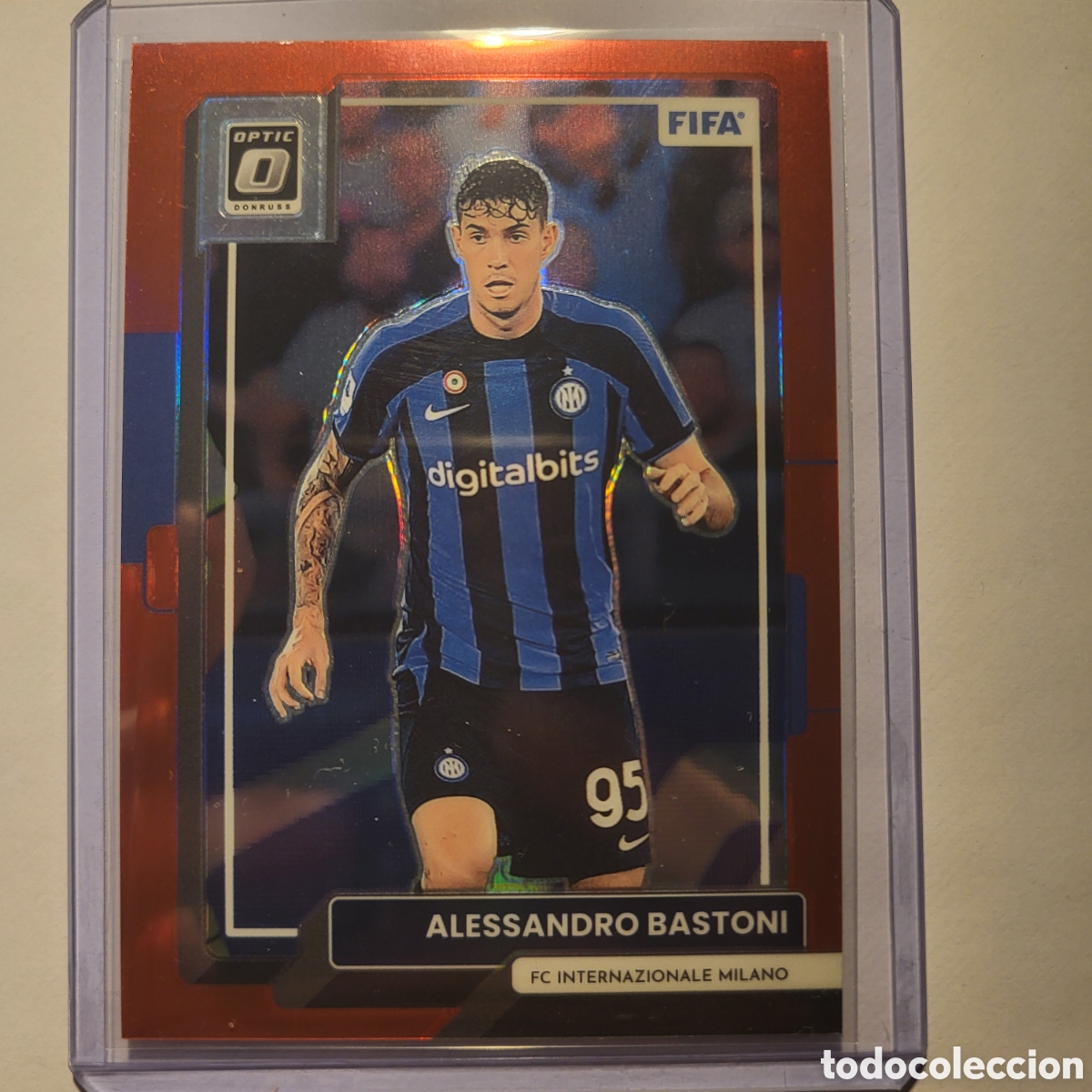 Trading cards: 36 Alessandro Bastoni [Optic, Red] #/165 / Panini Donruss Soccer 2022