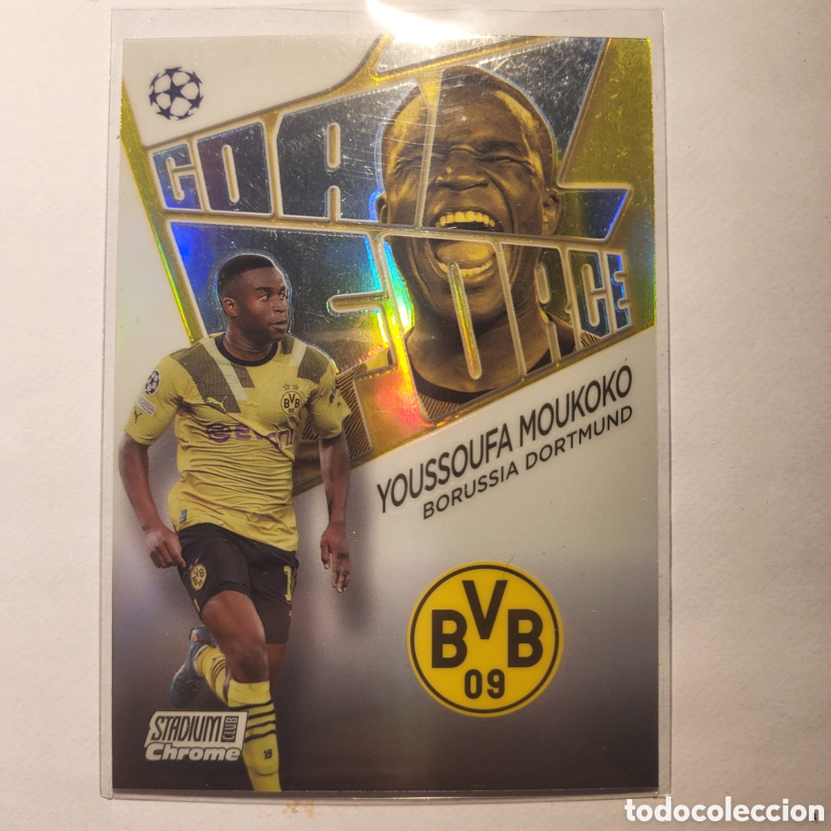 Trading cards: GF-TM Youssoufa Moukoko Goal Force / Topps Chrome Stadium Club 2023