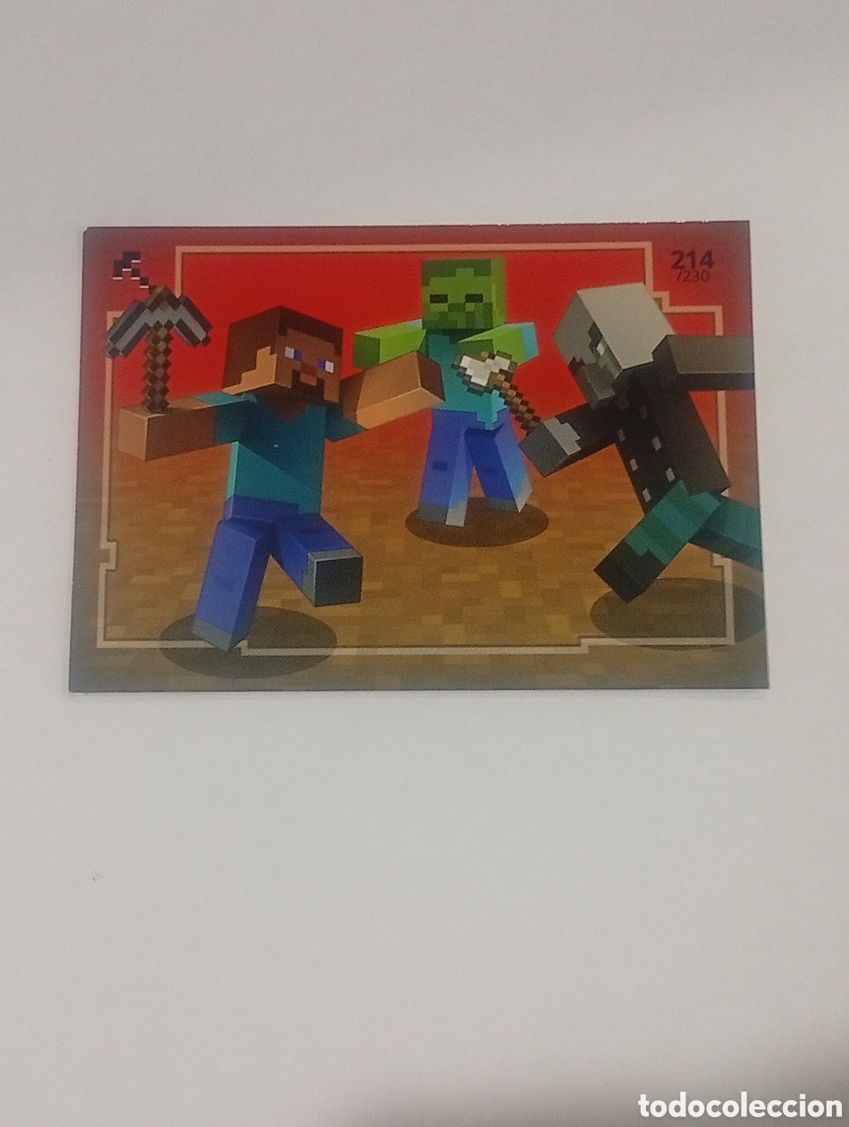 Trading cards: 214/230 MINECRAFT ADVENTURE TRADING CARDS GAME PANINI CROMOS CARD TOPPS ALBUM 2020 MOJAN STUDIOS TCG
