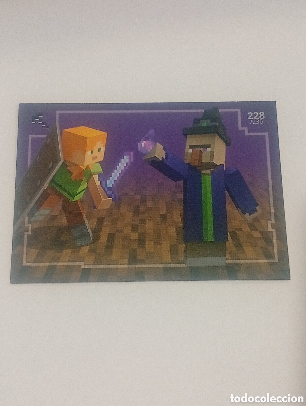 Trading cards: 228/230 MINECRAFT ADVENTURE TRADING CARDS GAME PANINI CROMOS CARD TOPPS ALBUM 2020 MOJAN STUDIOS TCG