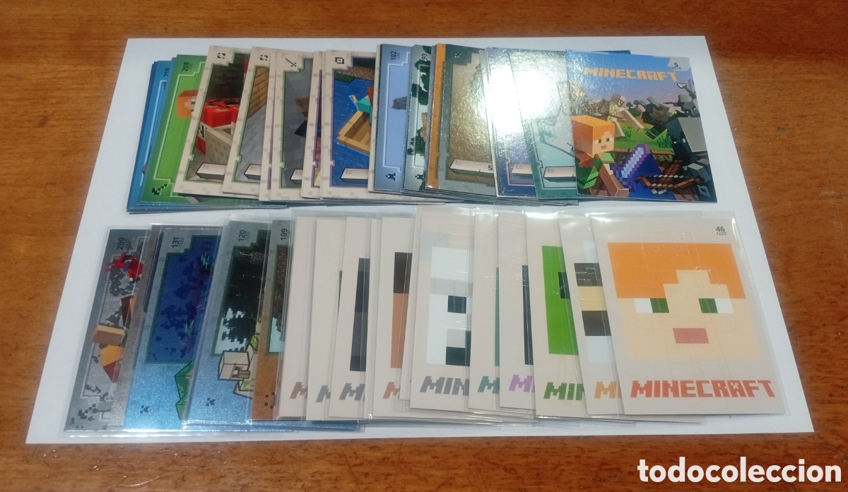 Trading cards: LOTE 60 cards MINECRAFT ADVENTURE TRADING CARD GAME ALBUM A&Ntilde;O PANINI CROMOS 20 CARDS ESPECIALES