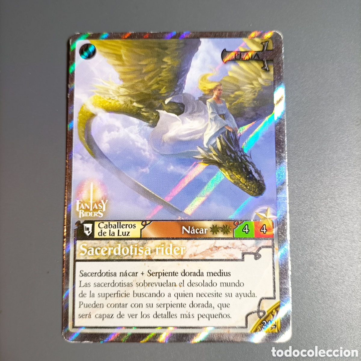Trading cards: CARTA COLECCI&Oacute;N. FANTASY RIDERS 2018. №242 SACERDOTIA RIDER - PLATA