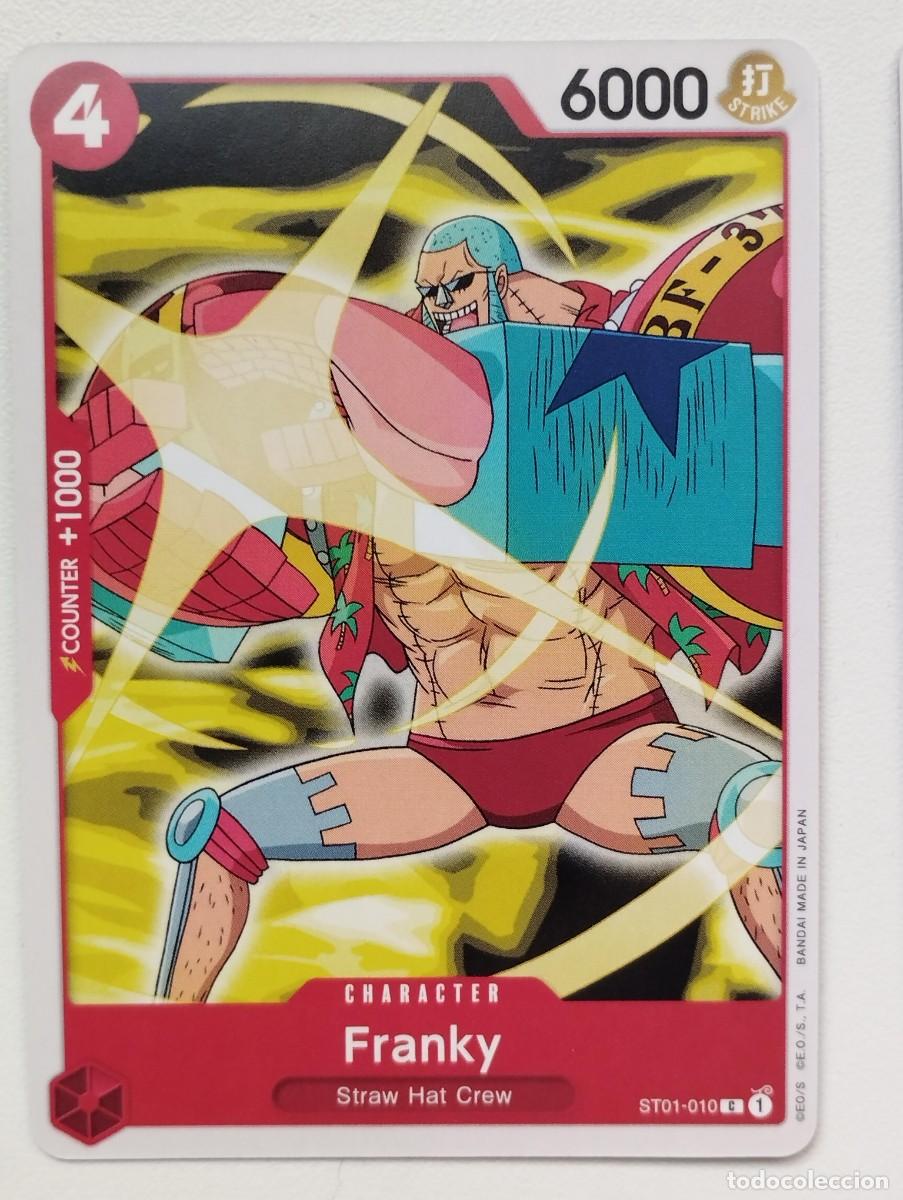 Trading cards: CROMO TRADING CARD ONE PIECE BANDAI - Franky (ST01-010) (V.1) C