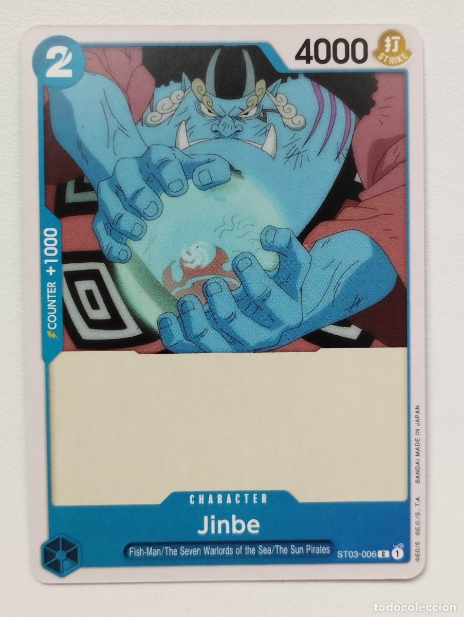 Trading cards: CROMO TRADING CARD ONE PIECE BANDAI - Jinbe (ST03-006) (V.1) C