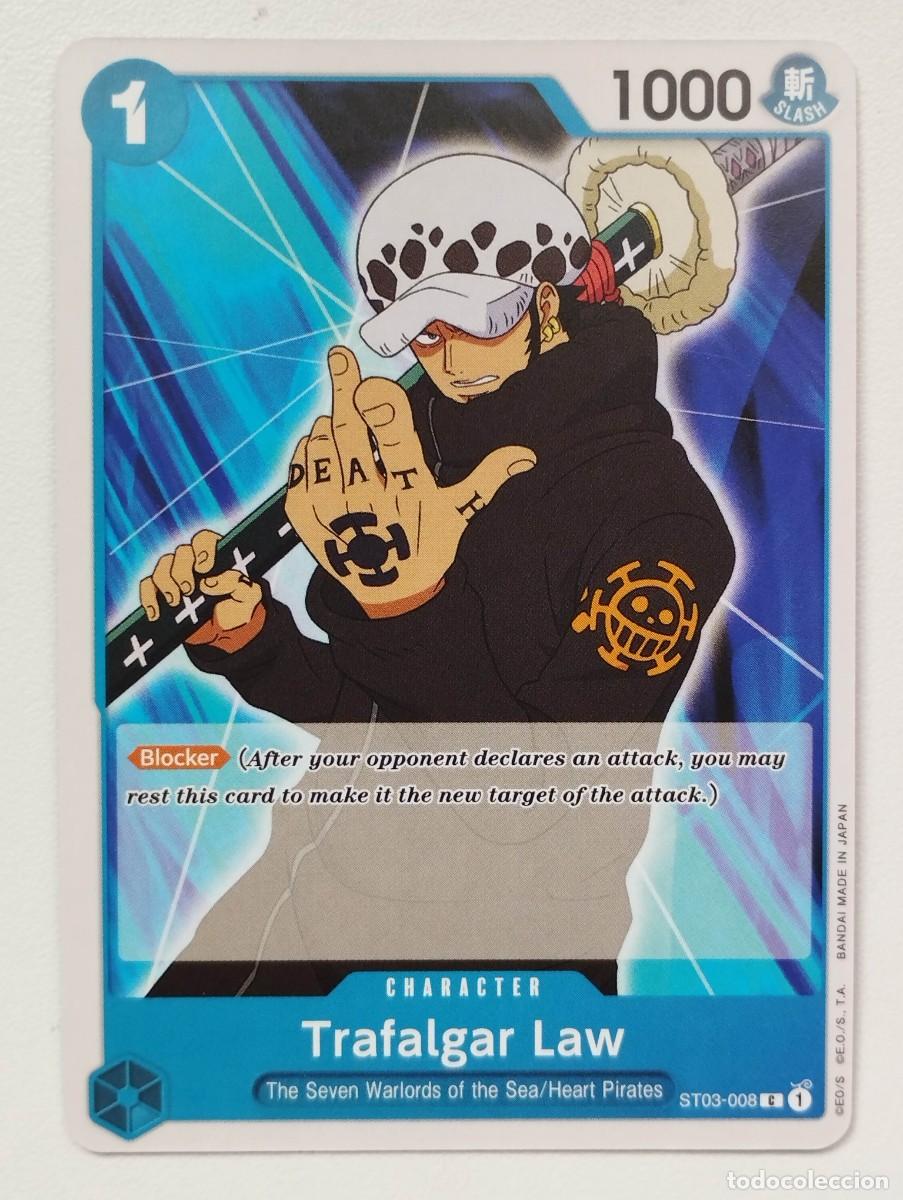 Trading cards: CROMO TRADING CARD ONE PIECE BANDAI - Trafalgar Law (ST03-008) (V.1) C