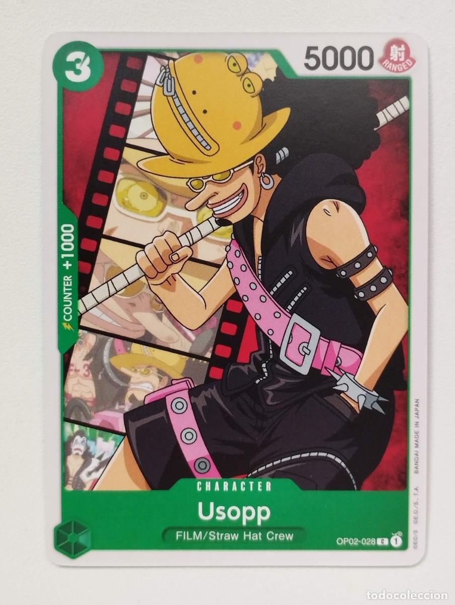 Trading cards: CROMO TRADING CARD ONE PIECE BANDAI - Usopp (OP02-028) C