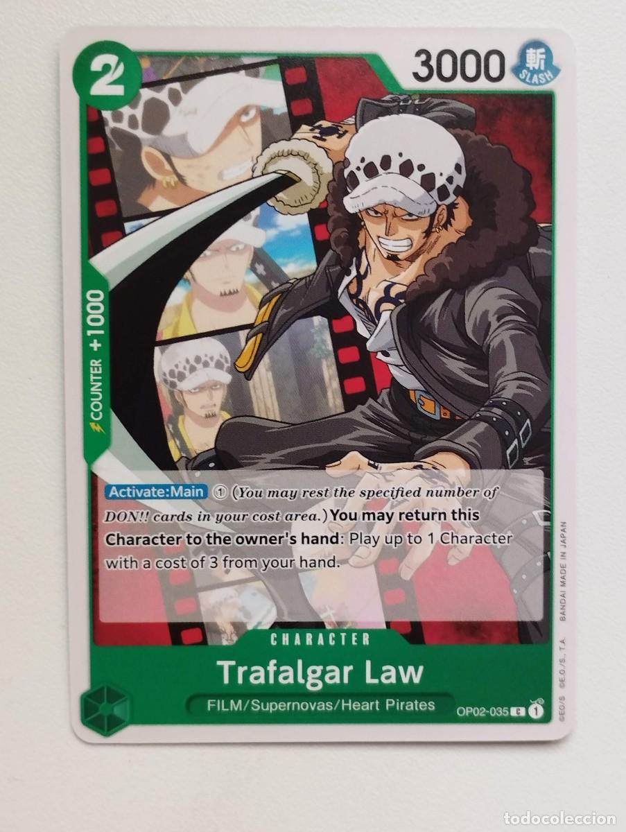 Trading cards: CROMO TRADING CARD ONE PIECE BANDAI - Trafalgar Law (OP02-035) C