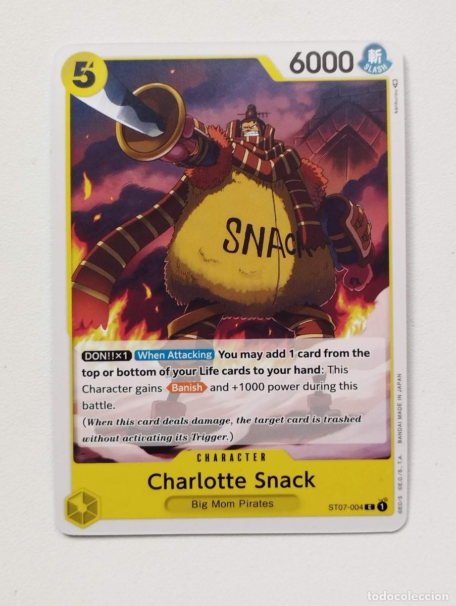 Trading cards: CROMO TRADING CARD ONE PIECE BANDAI - Charlotte Snack (ST07-004) C