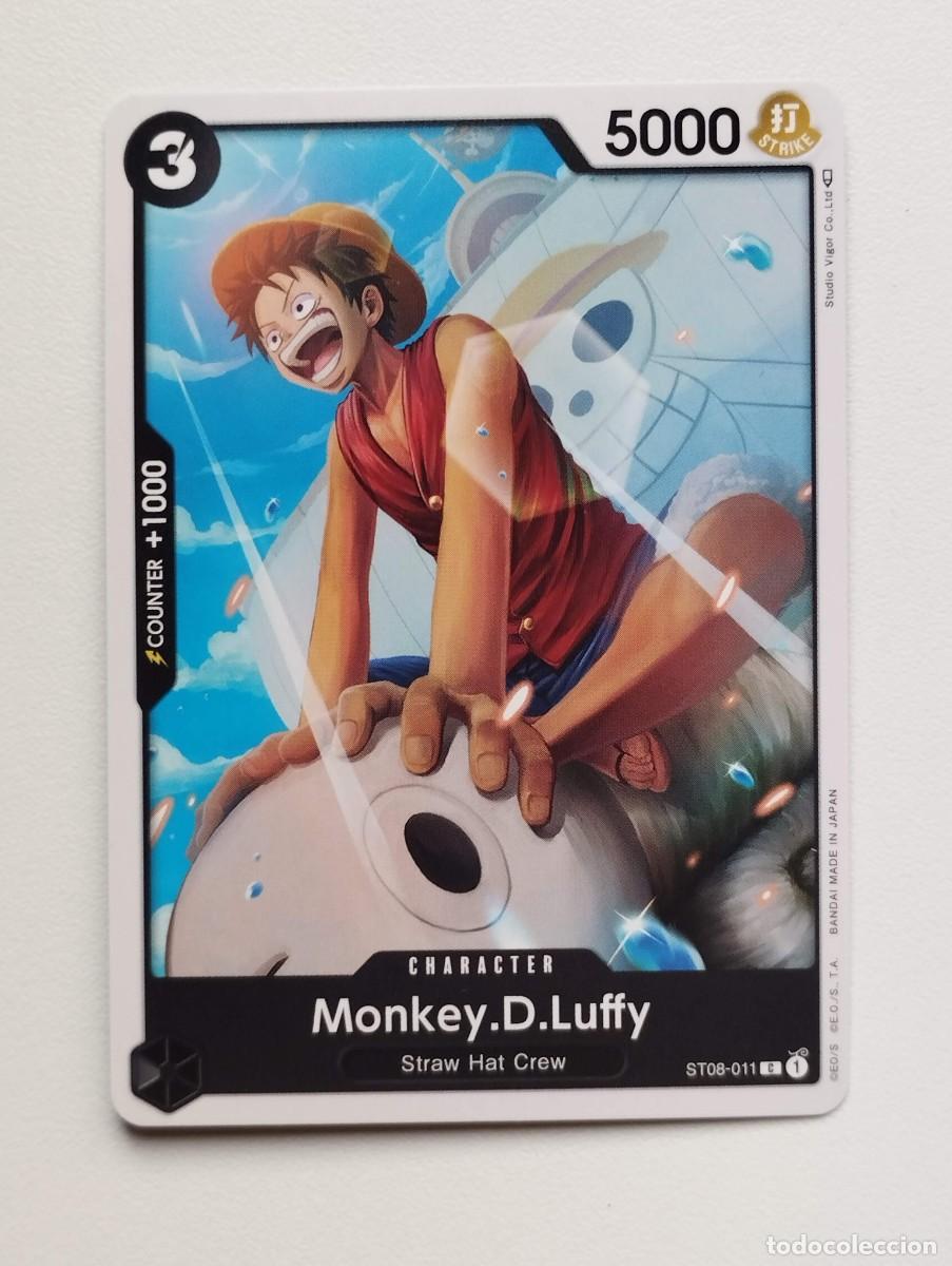 Trading cards: CROMO TRADING CARD ONE PIECE BANDAI - Monkey D. Luffy (ST08-011)