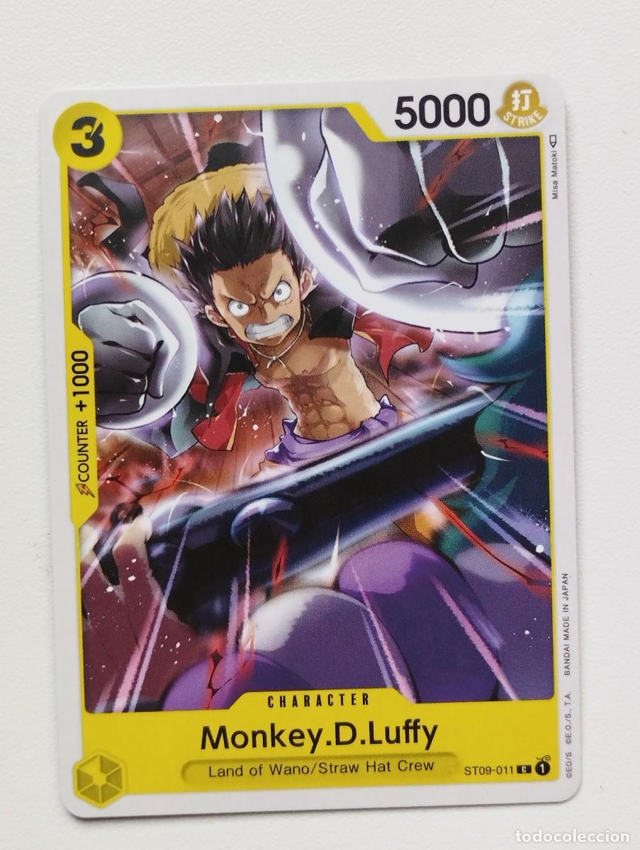 Trading cards: CROMO TRADING CARD ONE PIECE BANDAI - Monkey.D.Luffy (ST09-011)