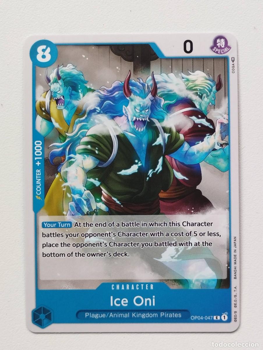 Trading cards: CROMO TRADING CARD ONE PIECE BANDAI - Ice Oni (OP04-047)