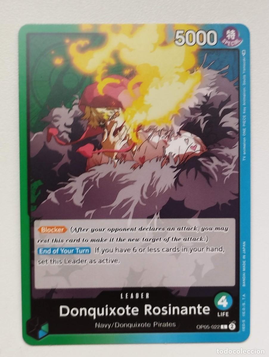 Trading cards: CROMO TRADING CARD ONE PIECE BANDAI - Donquixote Rosinante (OP05-022) (V.1) LIDER LEADER