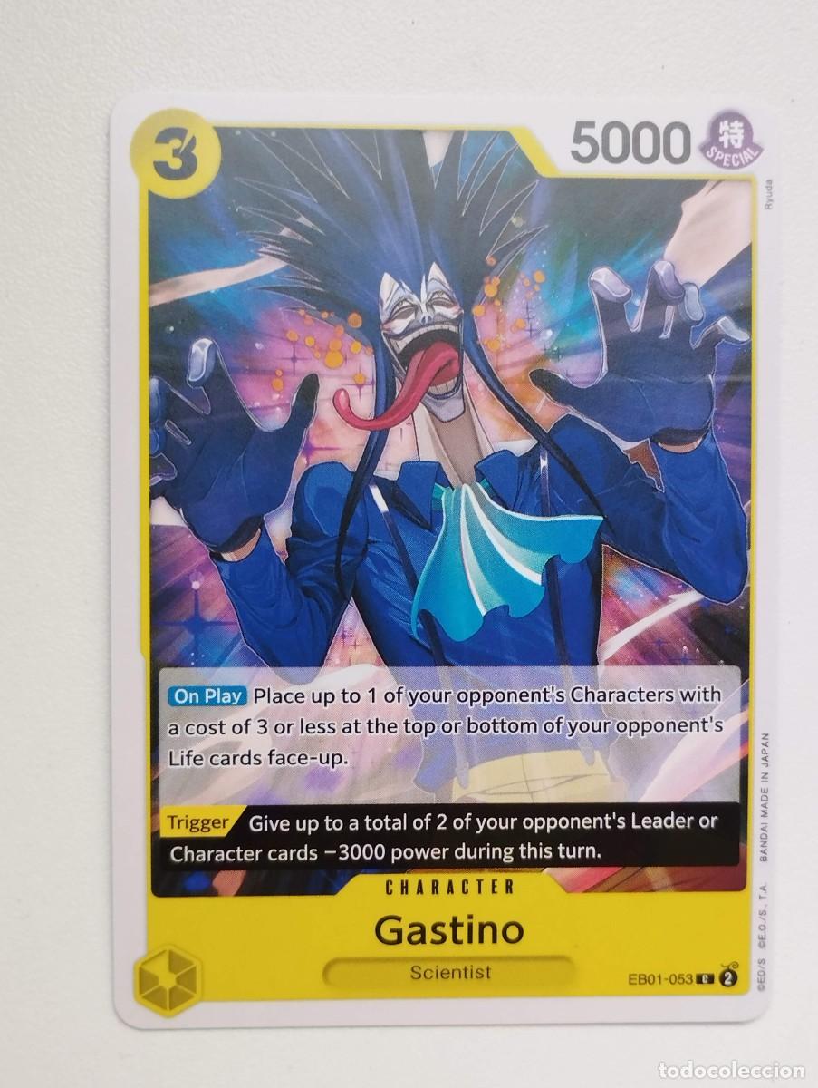 Trading cards: CROMO TRADING CARD ONE PIECE BANDAI - Gastino (EB01-053)