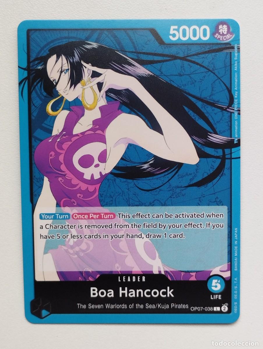 Trading cards: CROMO TRADING CARD ONE PIECE BANDAI - Boa Hancock (OP07-038) (V.1) LIDER LEADER