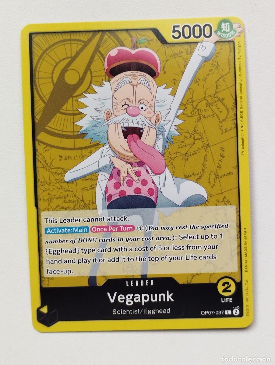 Trading cards: CROMO TRADING CARD ONE PIECE BANDAI - Vegapunk (OP07-097) (V.1) LIDER LEADER