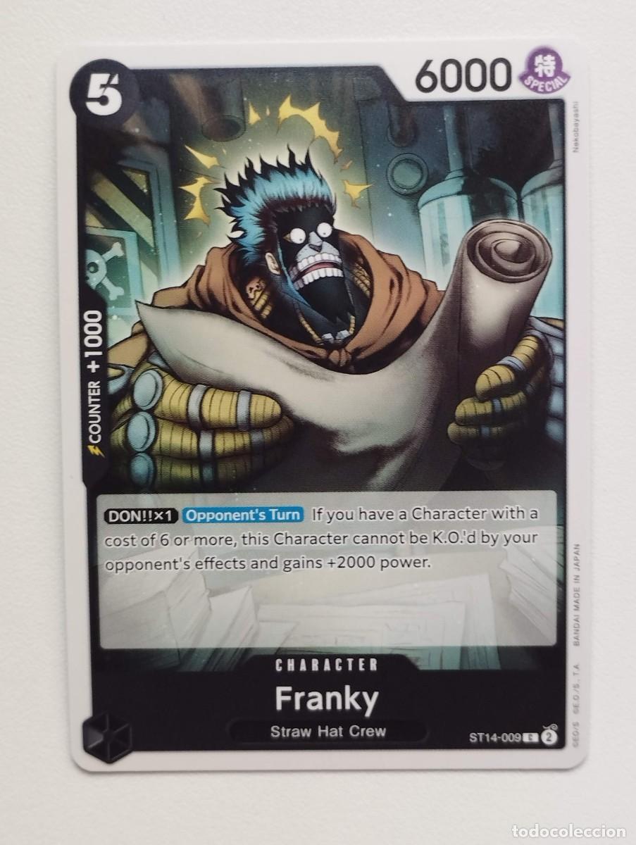 Trading cards: CROMO TRADING CARD ONE PIECE BANDAI - Franky (ST14-009)
