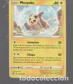 Trading cards: CROMO DE POK&Eacute;MON DE BASICO MORPEKO PS 80 N&ordm; 877 DEL A&Ntilde;O 2020