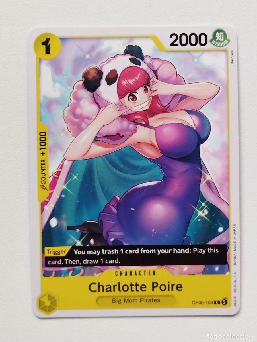 Trading cards: CROMO TRADING CARD ONE PIECE BANDAI - Charlotte Poire (OP08-104)