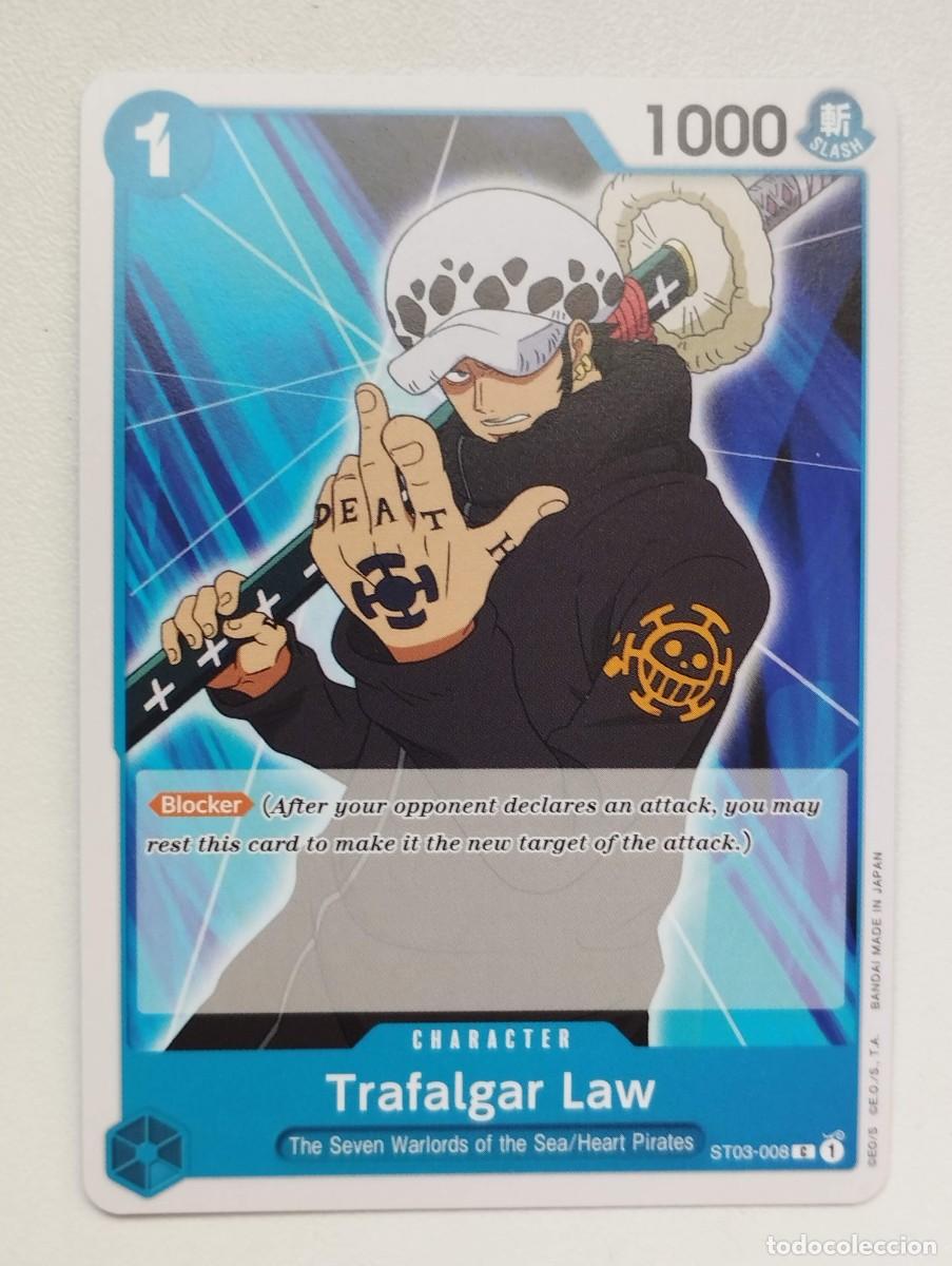 Trading cards: CROMO TRADING CARD ONE PIECE BANDAI - Trafalgar Law (ST03-008) (V.1)