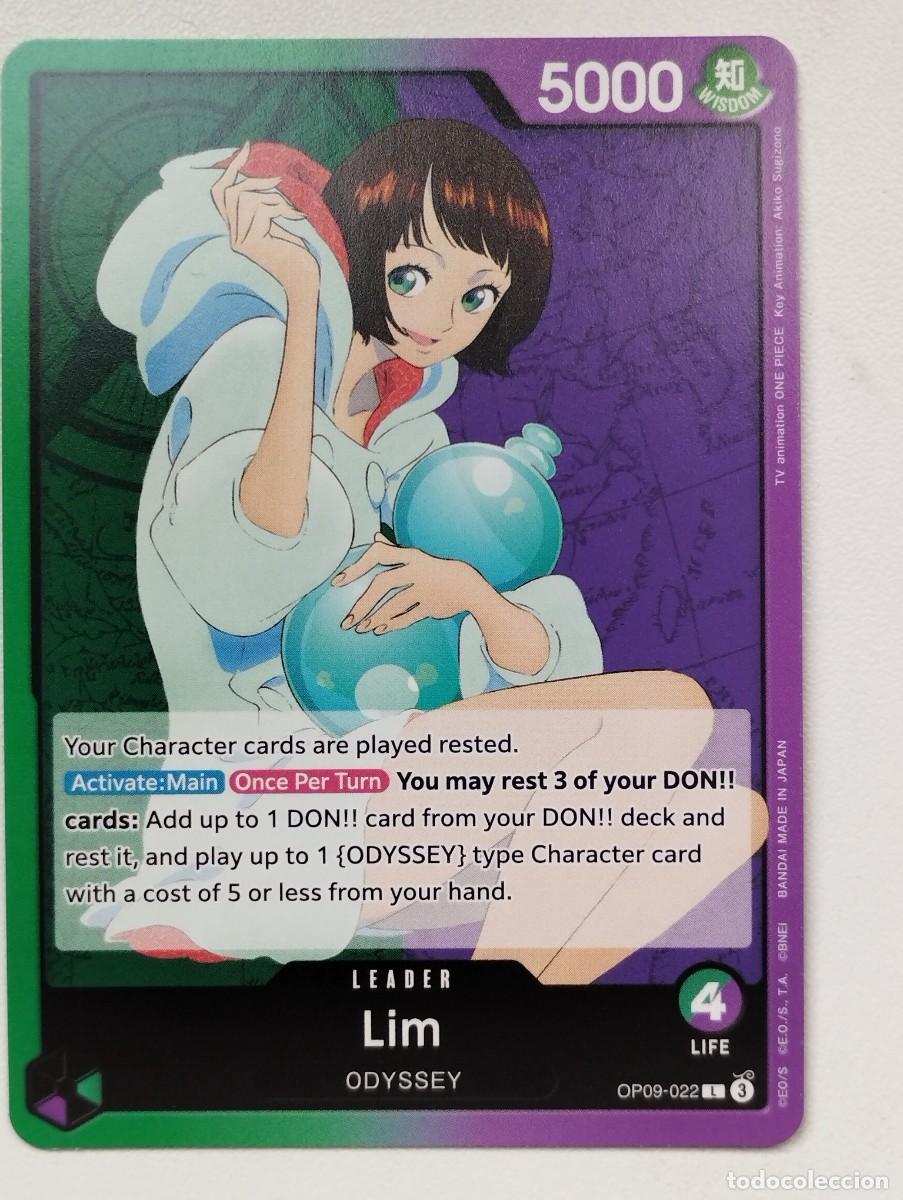 Trading cards: CROMO TRADING CARD ONE PIECE BANDAI - Lim (OP09-022) (V.1) LIDER LEADER
