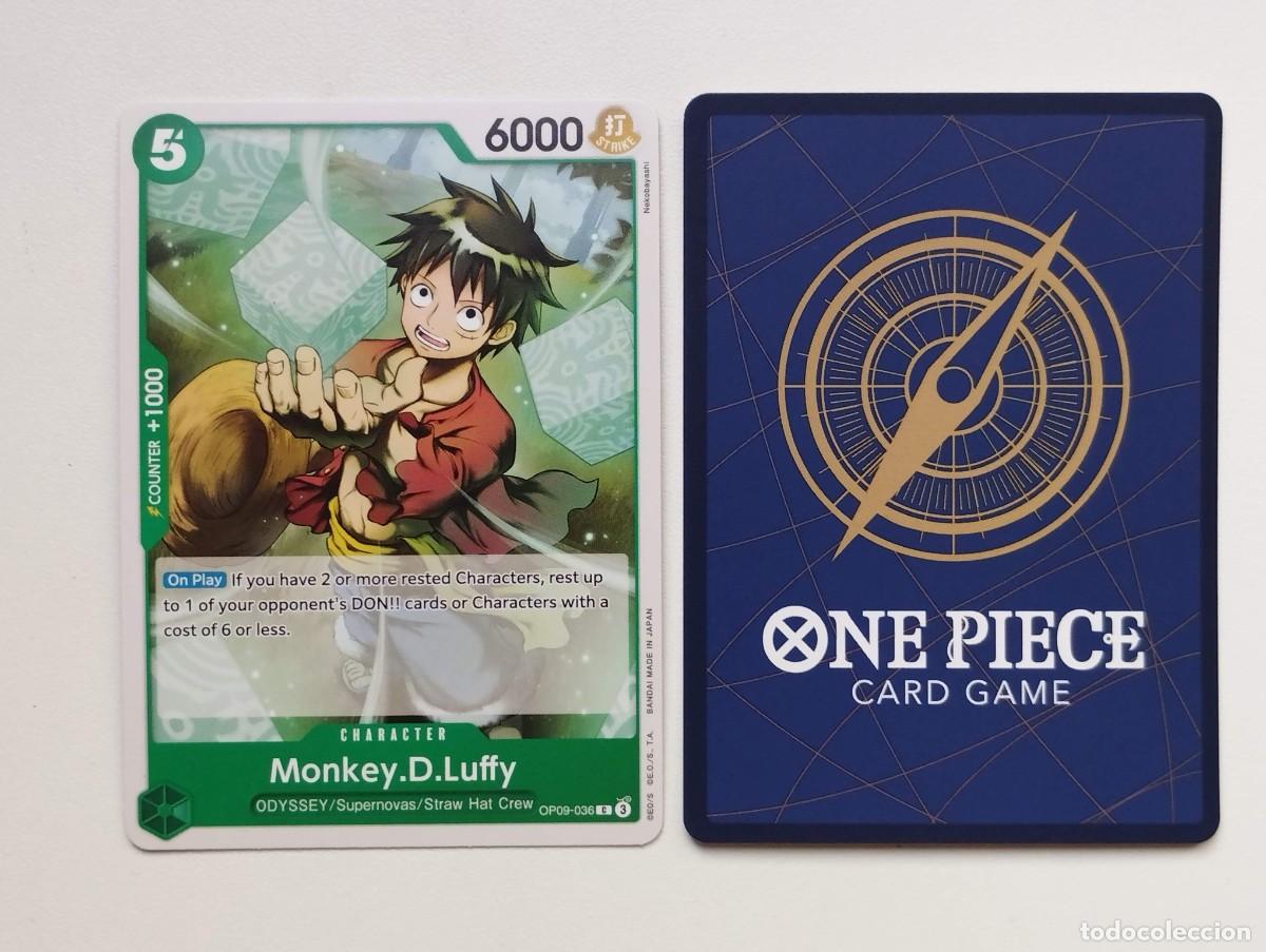 Trading cards: CROMO TRADING CARD ONE PIECE BANDAI - Monkey.D.Luffy (OP09-036)
