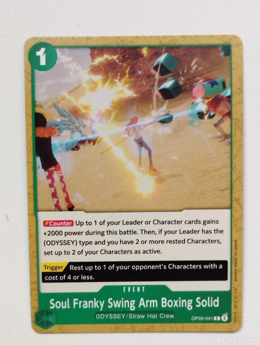 Trading cards: CROMO TRADING CARD ONE PIECE BANDAI - Soul Franky Swing Arm Boxing Solid (OP09-041) EVENT