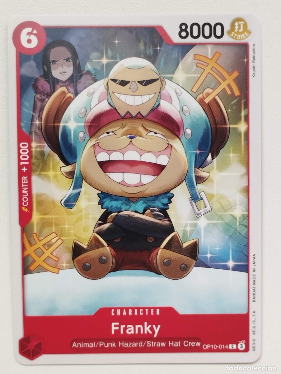 Trading cards: CROMO TRADING CARD ONE PIECE BANDAI - Franky (OP10-014)
