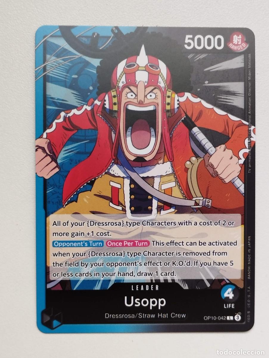 Trading cards: CROMO TRADING CARD ONE PIECE BANDAI - Usopp (OP10-042) (V.1) LIDER LEADER