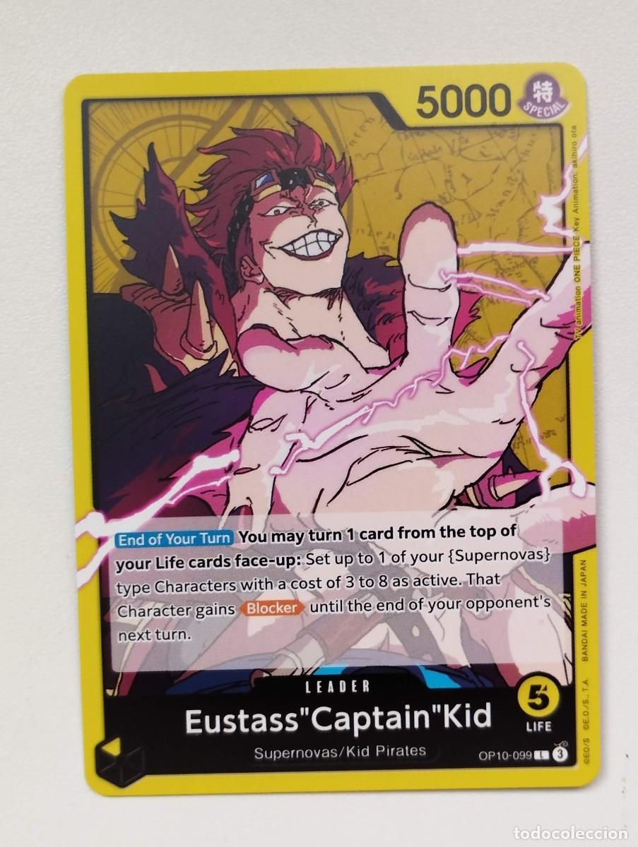 Trading cards: CROMO TRADING CARD ONE PIECE BANDAI - Eustass&rdquo;Captain&rdquo;Kid (OP10-099) (V.1) LIDER LEADER