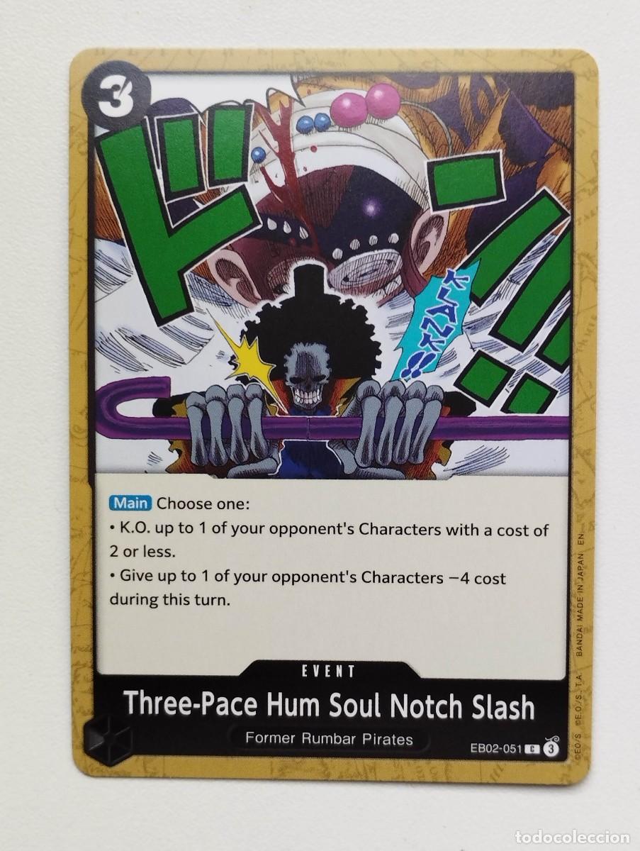 Trading cards: CROMO TRADING CARD ONE PIECE BANDAI - Three-Pace Hum Soul Notch Slash (EB02-051) EVENT