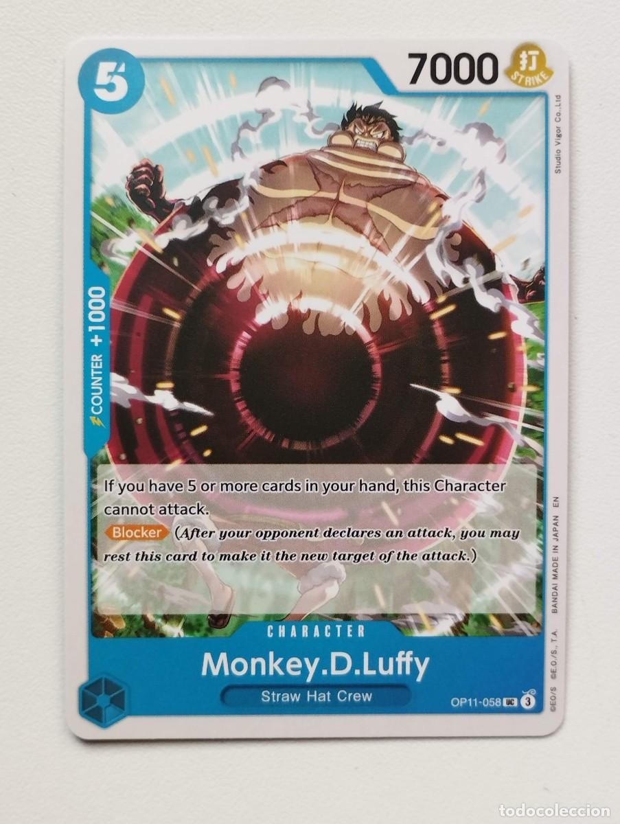 Trading cards: CROMO TRADING CARD ONE PIECE BANDAI - Monkey.D.Luffy (OP11-058) UC