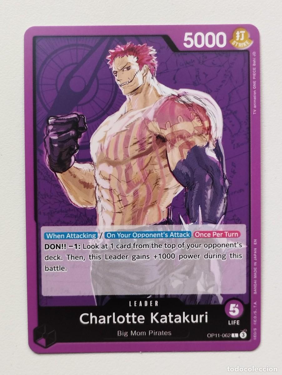 Trading cards: CROMO TRADING CARD ONE PIECE BANDAI - Charlotte Katakuri (OP11-062) (V.1) LIDER LEADER